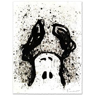 Watchdog 12 O'Clock Limited Edition Hand Pulled Original Lithograph by Renowned Charles Schulz Protege, Tom Everhart. Numbered and Hand Signed by the 