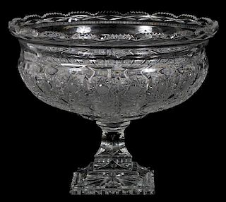 QUEENS LACE CRYSTAL COMPOTE