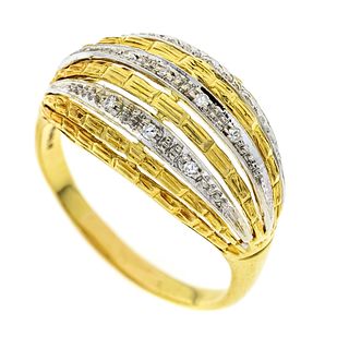 Diamond ring GG/WG 750/000 wit