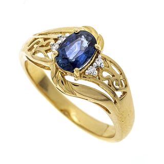 sapphire diamond ring GG 750/0