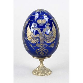 Glass egg, Russia, late 19th c