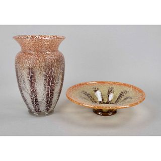 Vase and round bowl, WMF Ikora