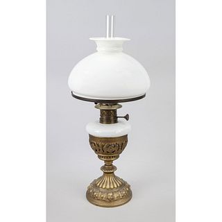 Petroleum lamp, late 19th c., br