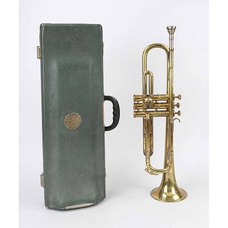 Old trumpet, 20th c., Julius Kei
