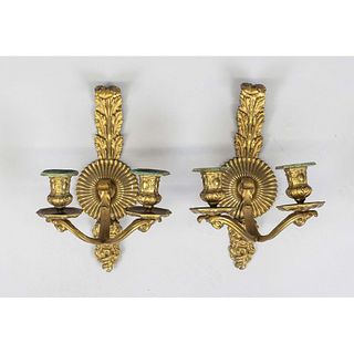 Pair of sconces, late 19th c., b