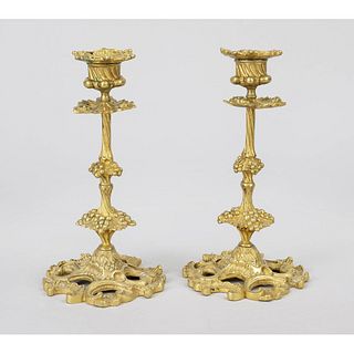Pair of candlesticks, late 19th
