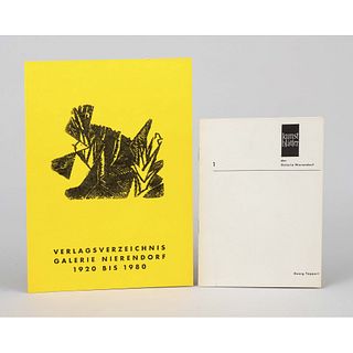 2 brochures of Galerie Nierendor