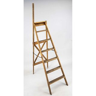 Old ladder around 1920, wood wit