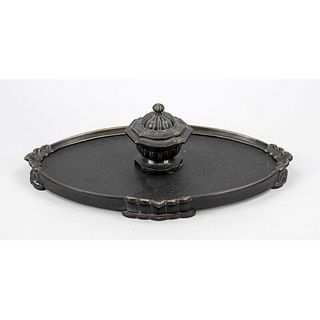 Inkwell with tray, late 19th c.,