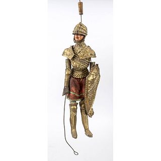 Doll as a knight, end of 19th ce