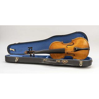 Violin in violin case, Belgium (