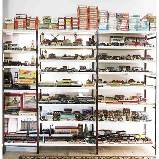 Three shelves with GDR model ra