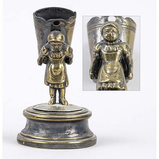Figural match holder, late 19th