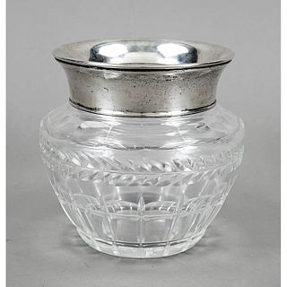 Vase with silver rim mounting,