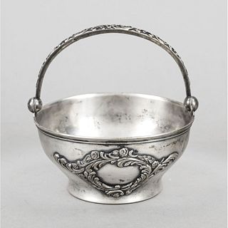 Round bowl with handle, hallma