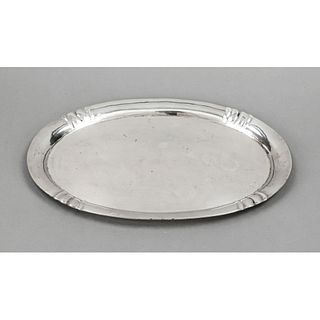 Oval tray, German, 20th c.,sil