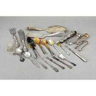 22 pieces of cutlery, 19th/20t