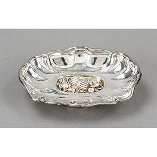 Oval ornamental bowl, 19th cen
