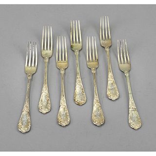 Six forks, German, around 1900