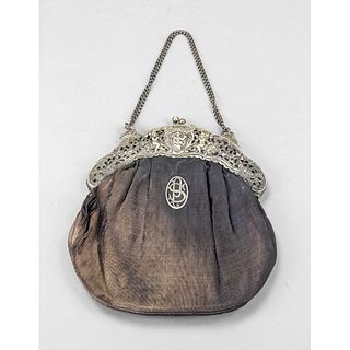 Horsehair bag with silver hang