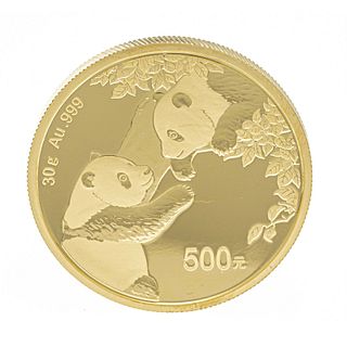 Gold coin, China, Panda, 500 Y