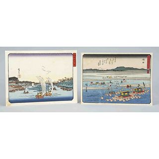2 sheets of Utagawa Hiroshige