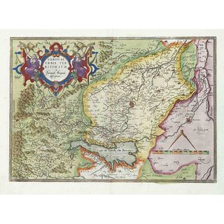 Historical 16th c. map of Verona and