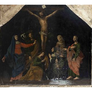 German, 17th century, large crucifix