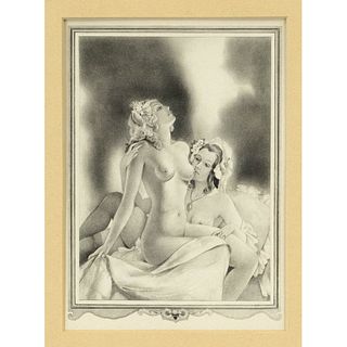 Erotica -- two young women making lo