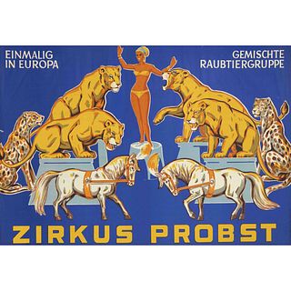 Set of four posters of the GDR Circu