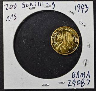 1993 200 S AUSTRIAN PHILHARMONIC 1/10 GOLD