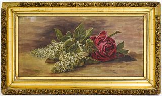 VICTORIAN FLORAL ORIGINAL OIL PAINTING 