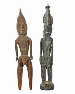 Two Carved Wood Tribal Figures.