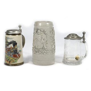 Collection of 3 German Steins