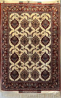 An Exquisite Iran Persian Isfahan Authentic Signed Ahmad Reza Seirafian Rug