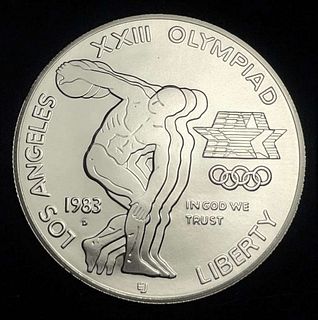 1983-D Olympic Commemorative Silver Dollar