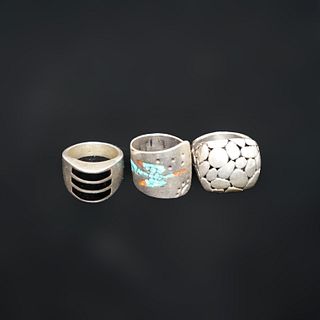 Lot Of Three Sterling Silver Rings