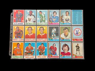 Group of Hockey Trading Cards Early 1970s