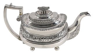 George III English Silver Coffee Pot, William Bateman