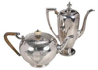 Sterling Coffee Pot and Teapot 