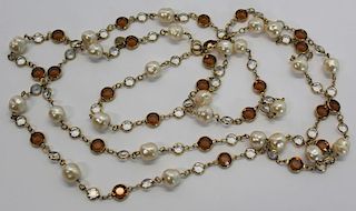 JEWELRY. Vintage Chanel Faux Pearl and Crystal