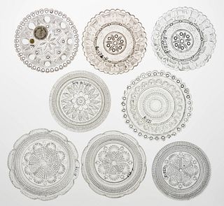 LEE/ROSE WITHIN NO. 171 - 196 PRESSED CUP PLATES, LOT OF 22