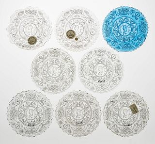 LEE/ROSE WITHIN NO. 563 - 576 PRESSED CUP PLATES, LOT OF 16