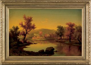 William Langworthy (American, 19th c.), oil on can