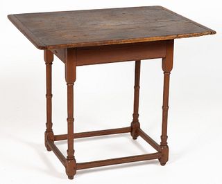 NEW ENGLAND PINE AND BIRCH TAVERN TABLE