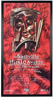 Signed Nashville Music Awards Poster