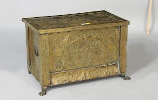 Brass Clad Kindling Box, P.T. Barnum Collection