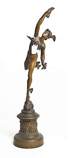 * A Grand Tour Cast Metal Figure, Height 26 inches.