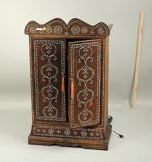 Philippine Mother Of Pearl Inlaid Display Cabinet