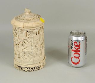 Chinese Ivory Carved Container